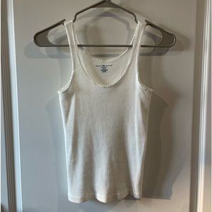 Brandy Melville white lace tank